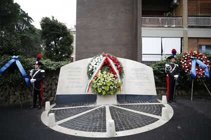 Il Presidente Giuseppe Conte alla commemorazione della strage di via Fano  9