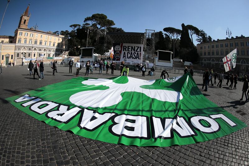 La "discesa" del Carroccio su Roma: la piazza leghista 1