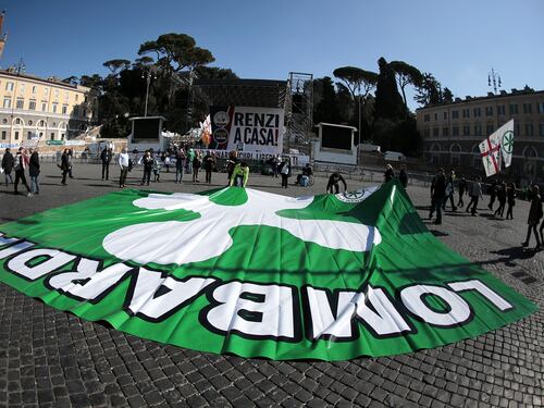 La "discesa" del Carroccio su Roma: la piazza leghista