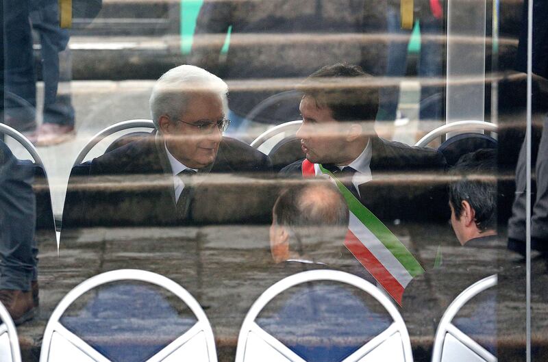 Mattarella va a Firenze in treno e tram 2