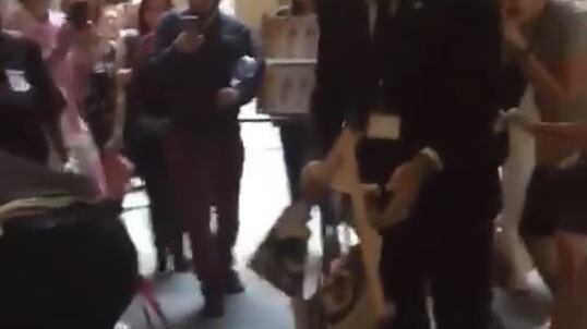 Una tela sulla Abramovic, aggredita per invidia