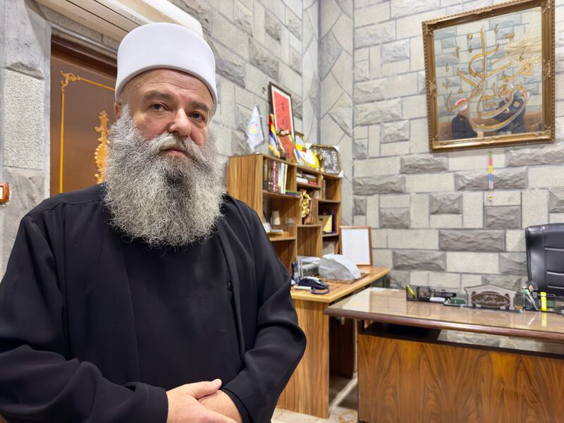Sheik druso di Sweida Yousu al Jalbour