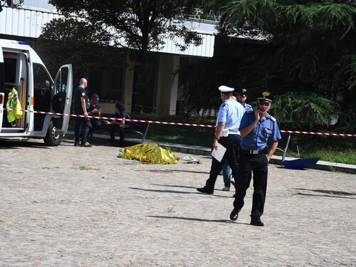 La scena dell'omicidio-suicidio di Collegno (Torino)
