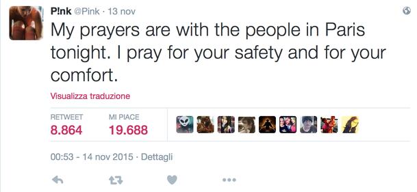 Attentati di Parigi: la reazione dei VIP su Twitter 43