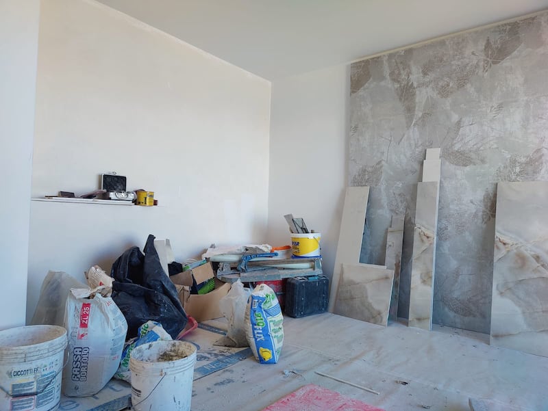 Lavori in corso nella casa di Crosetto 2