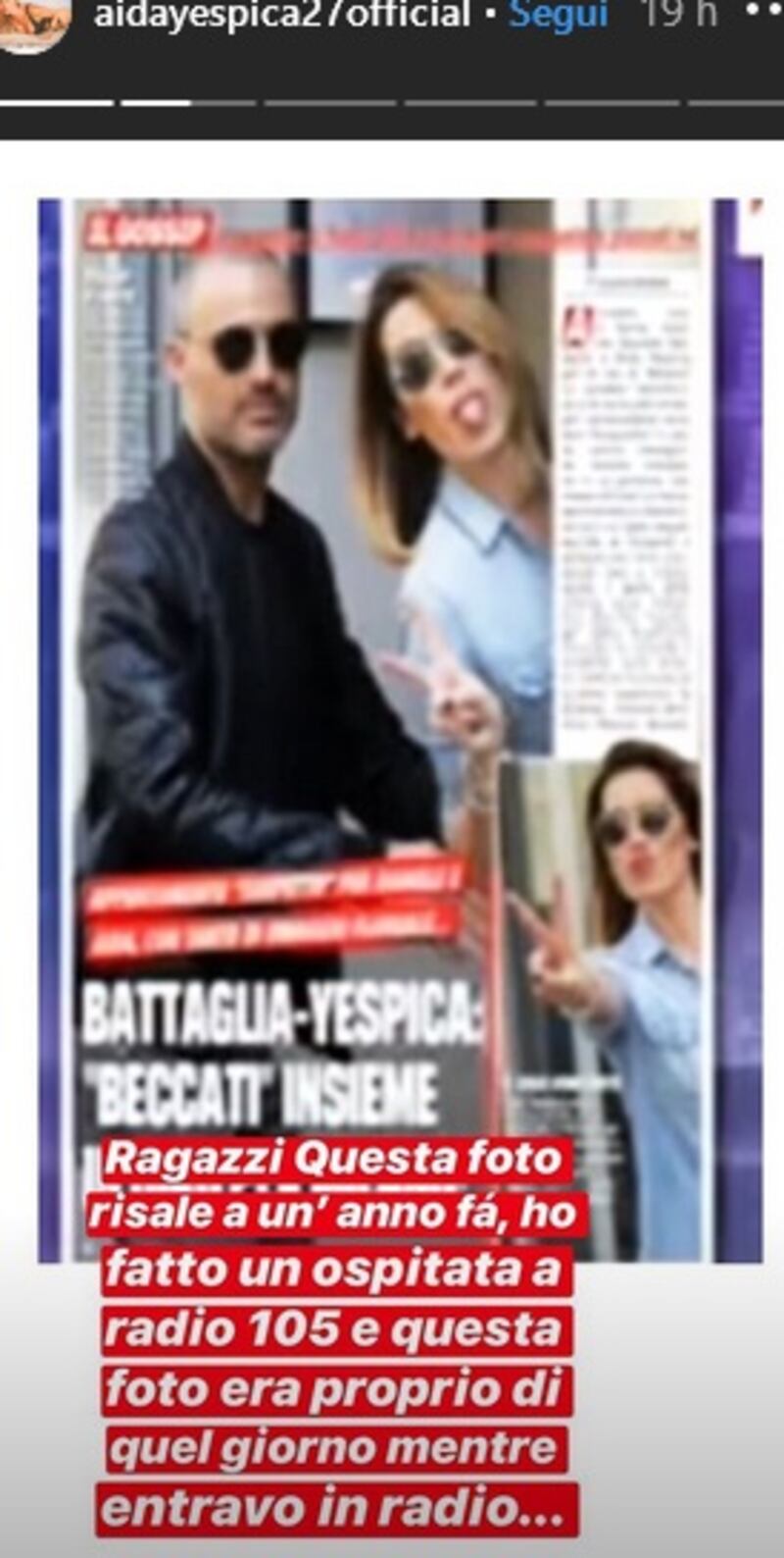 Aida Yespica smentisce il gossip