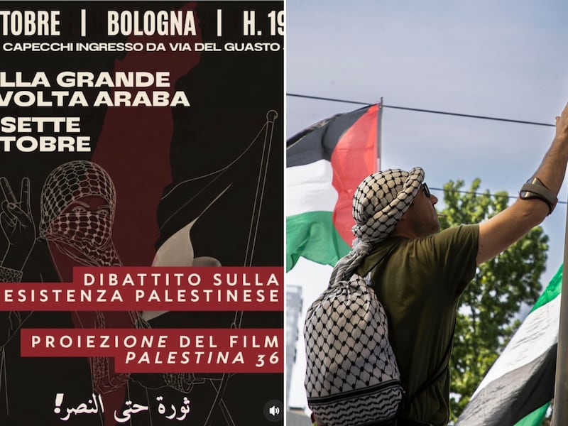 Bologna, i Pro Pal organizzano un evento non autorizzato in vista del 7 ottobre