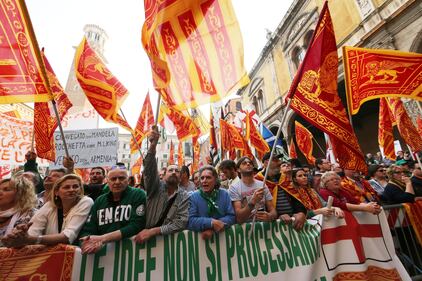 Verona, la manifestazione della Lega per i secessionisti 12