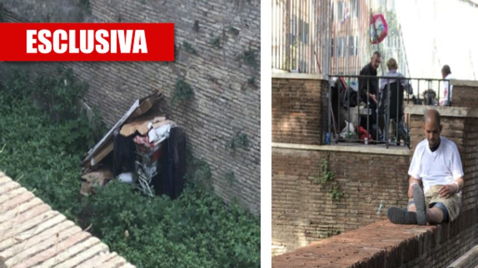Castel Sant'Angelo è assediato da rifiuti, degrado e clandestini