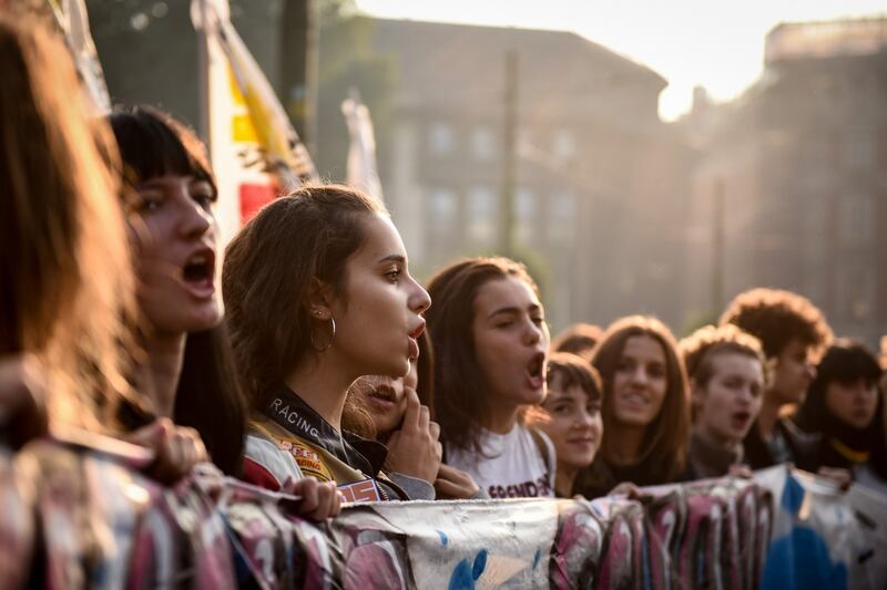 Corteo di studenti in protesta 1