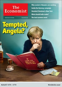 La Merkel in copertina sull'Economist