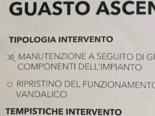 Ascensore rotto da 3 mesi. "Anziani bloccati in casa"