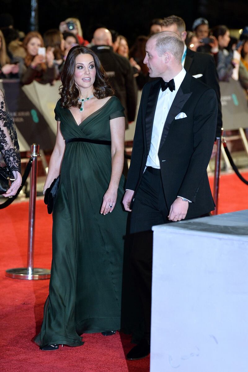 Kate Middleton incinta ai Bafta 2018 6