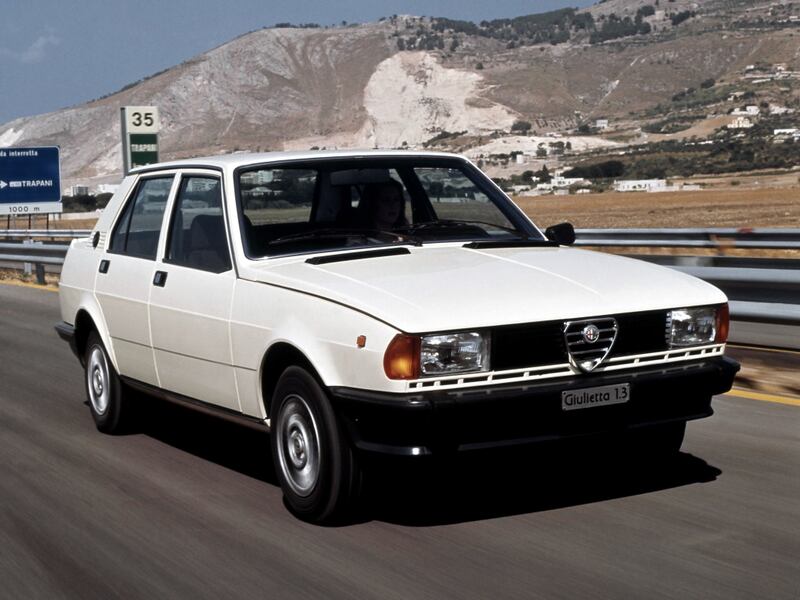 L'Alfa Romeo Giulietta del 1977
