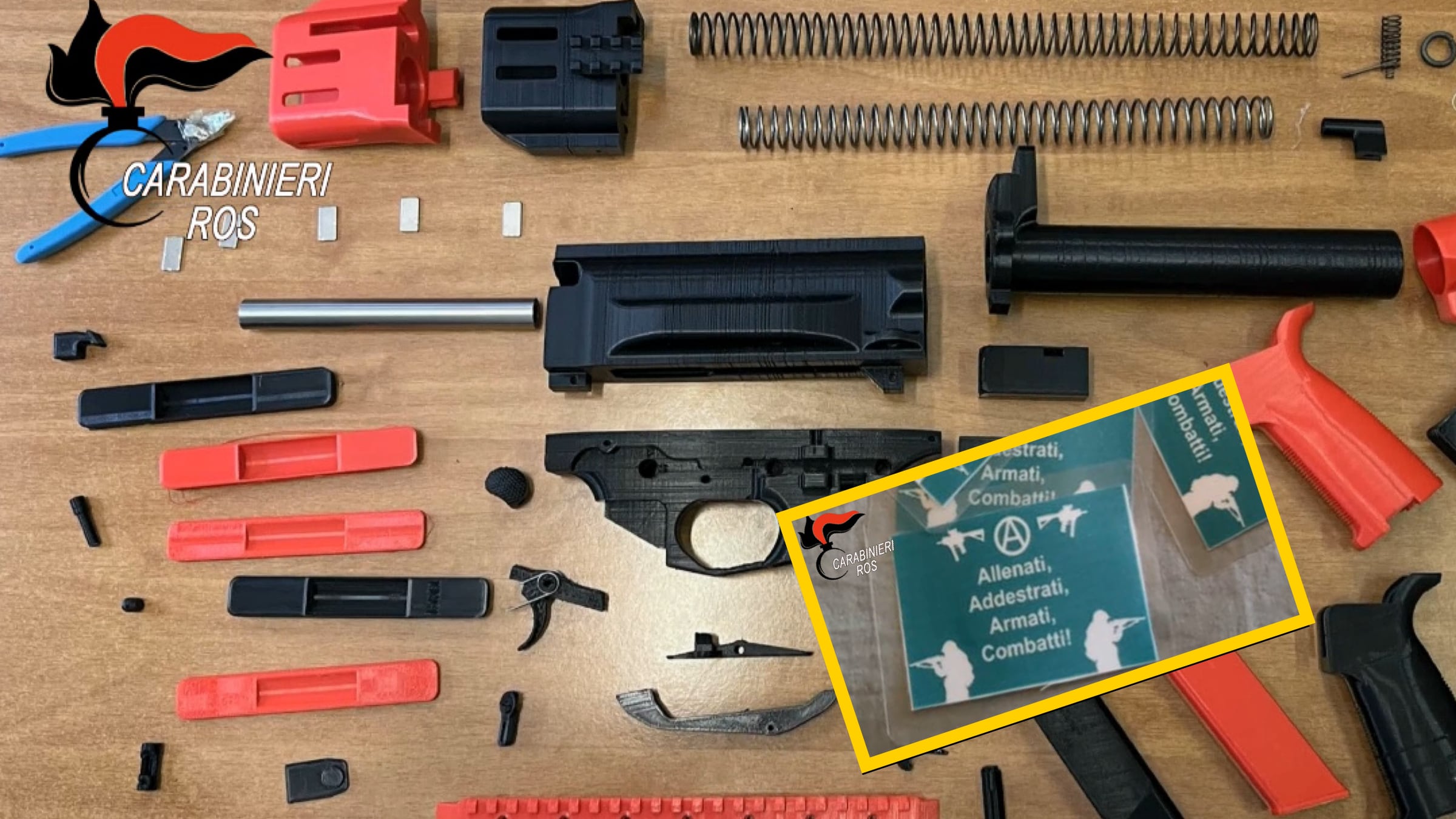 La carabina stampata in 3D: così il 23enne aiutava gli anarchici