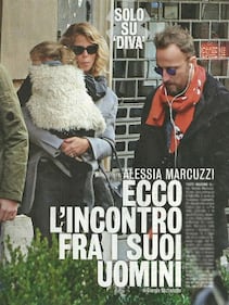 Alessia Marcuzzi col marito. Lite sotto casa con l'ex, Francesco Facchinetti 1