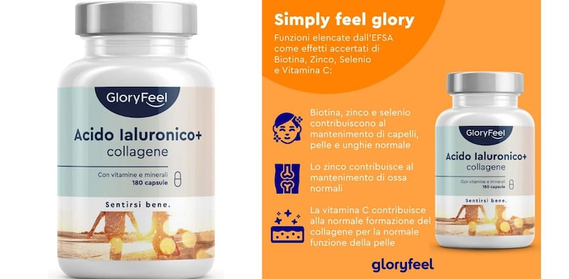 GloryFeel Acido Ialuronico e Collagene