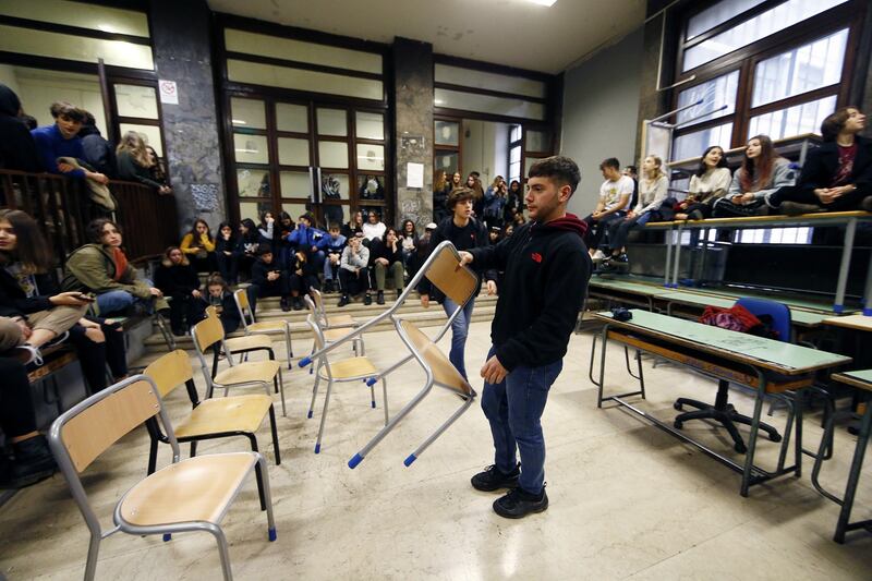 Michela Murgia al liceo Virgilio occupato 1