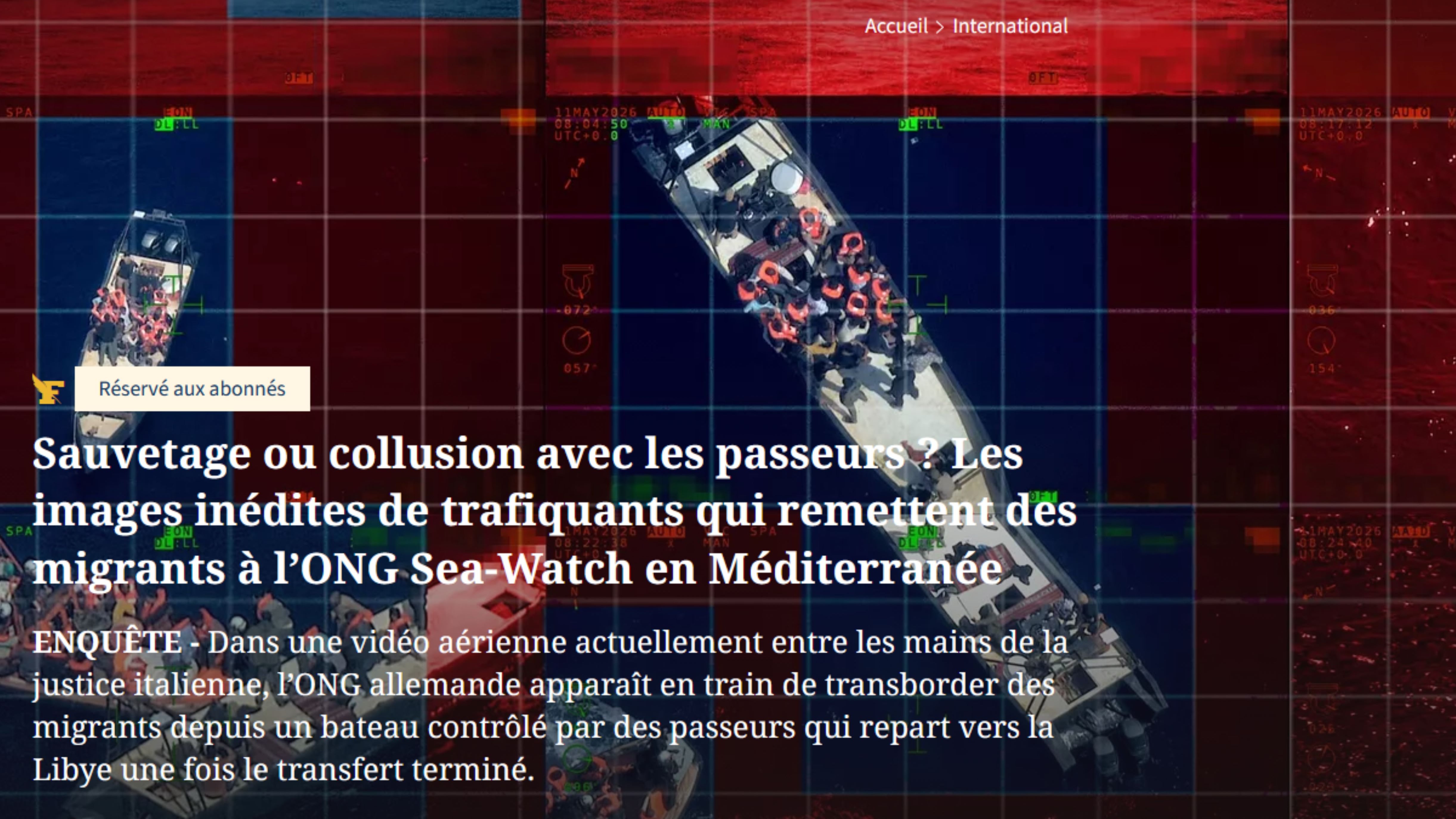 Sea Watch attacca il Giornale, ma l'inchiesta fa il giro del mondo: pubblicata anche su Le Figaro