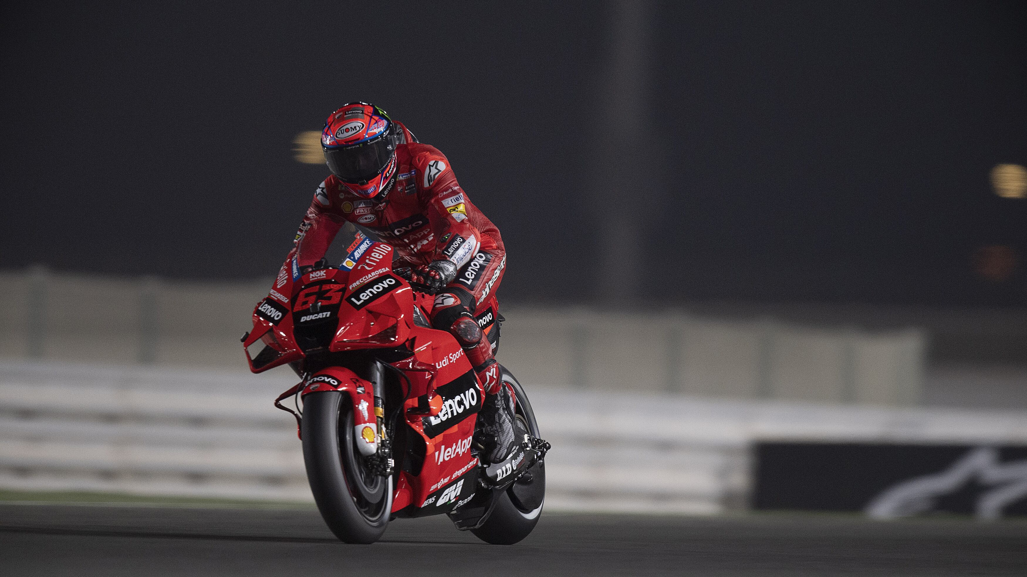 Bagnaia freccia rossa. E a 362 km/h la Ducati è da paura