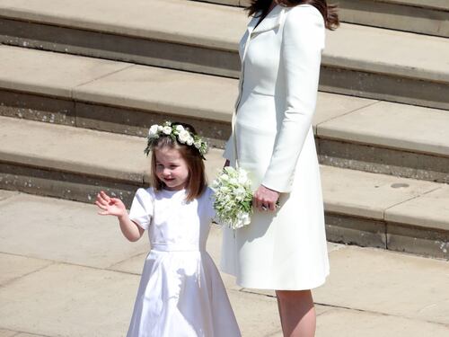 Royal wedding: Kate Middleton in bianco