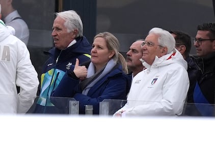 Mattarella assiste al SuperG 7