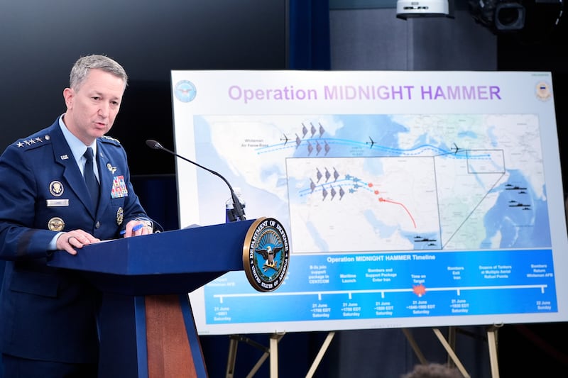 L'operazione "martello della mezzanotte" illustrato dal Pentagono
