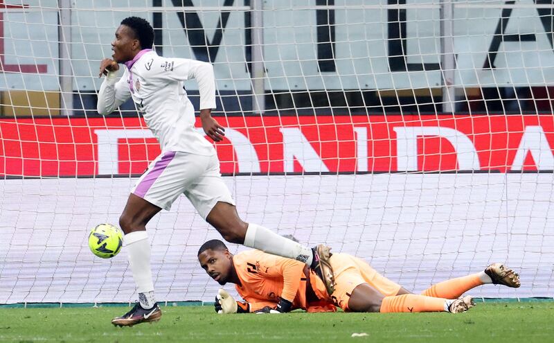 Il gol di Okereke - Ansa