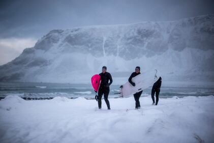 Norvegia, il surf ai confini del circolo polare artico 6