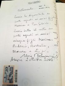 Testamento Berlusconi, gli scritti olografi del Cavaliere 4