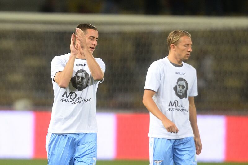 Lazio a Bologna con la maglia di Anna Frank 18