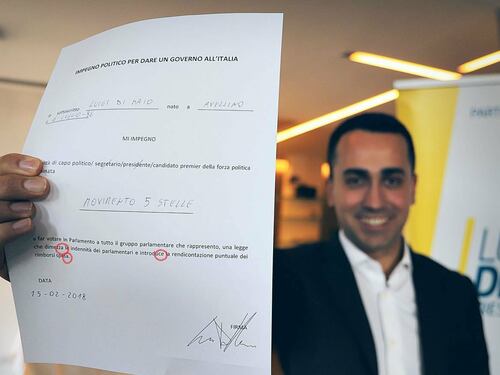 Di Maio, congiuntivo infinito: ne sbaglia tre in una volta sola