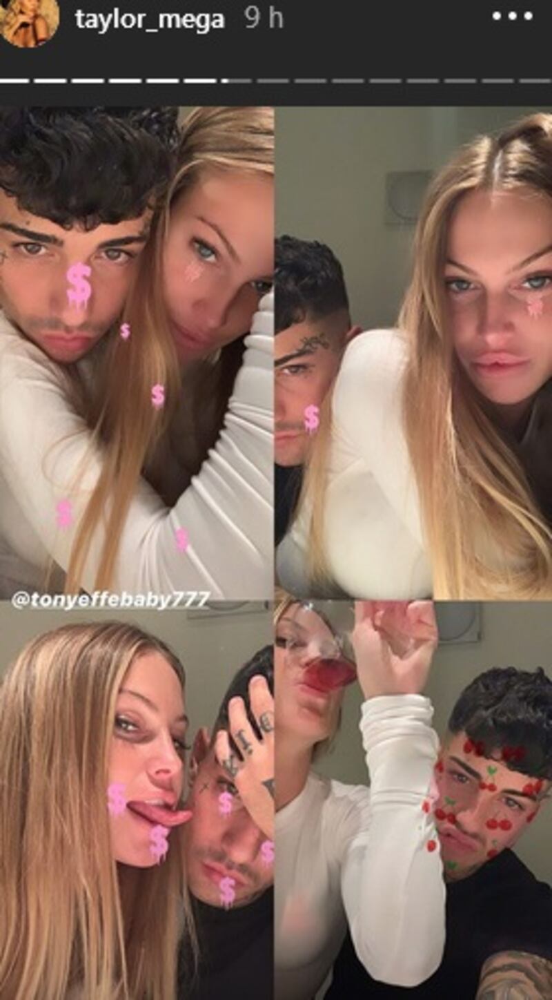 Taylor Mega con Tony Effe