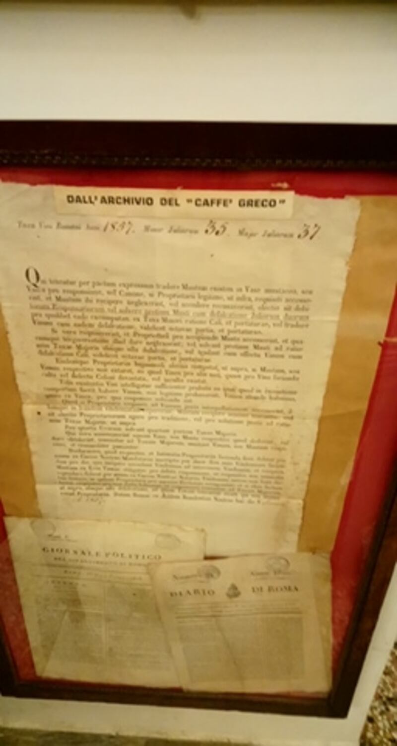 Caffè Greco, 250 anni di arte e storia 15