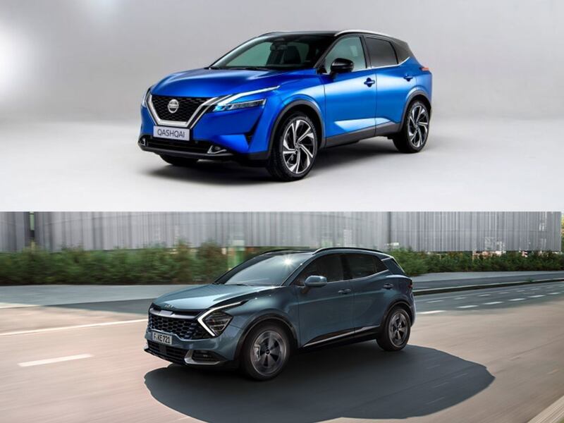 Confronto Qashqai vs Sportage 2023: suv ibridi 4