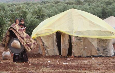 Siria, campo profughi al confine 10