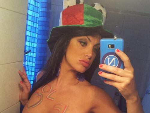 Marika Fruscio tifa con "il cuore"