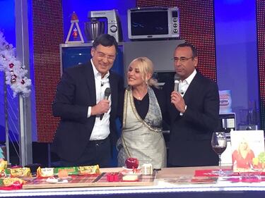 Frizzi riappare in tv e fa commuovere la Clerici 2