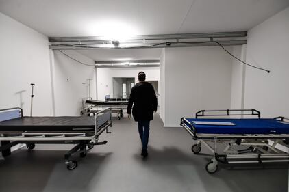 Il modello dell’ospedale che sorgerà all'interno di Fiera Milano 2