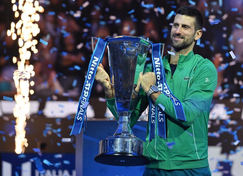 ATP Finals, Djokovic trionfa contro Sinner: le immagini più belle della finale 17