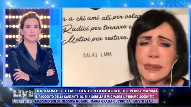 Fiordaliso: "Mia madre malata di coronavirus, mi ha chiamata per dirmi 'sto morendo'"