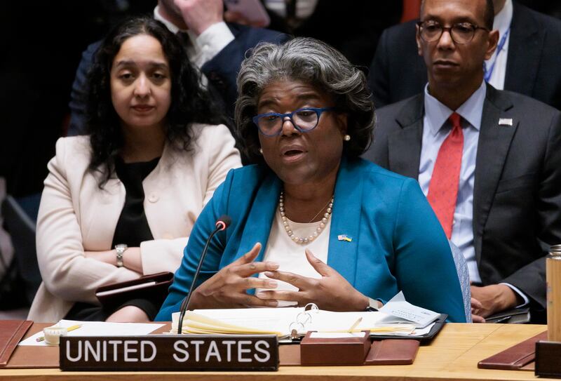 L'ambasciatrice degli Stati Uniti alle Nazioni Unite Linda Thomas-Greenfield.