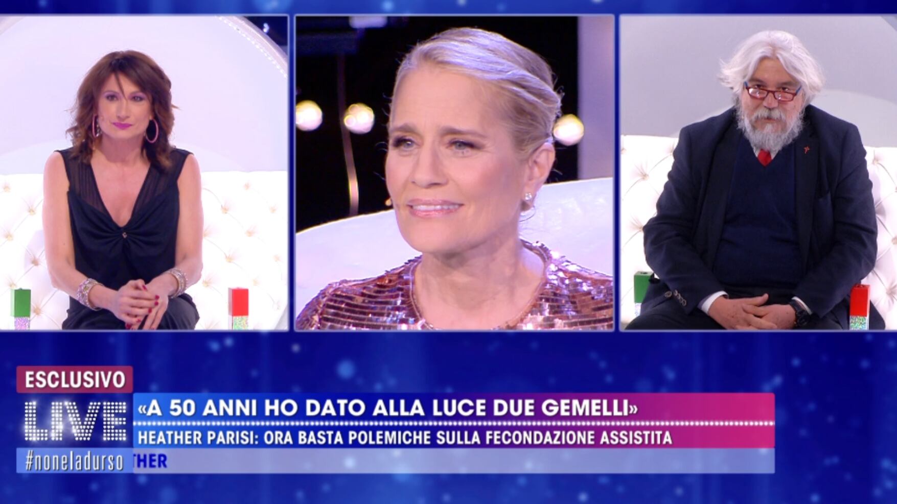 Heather Parisi attaccata per i gemelli avuti a 49 anni: "Mi chiamavano frocia"