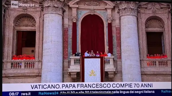 "Papa Francesco compie 70 anni”. La gaffe di RaiNews24