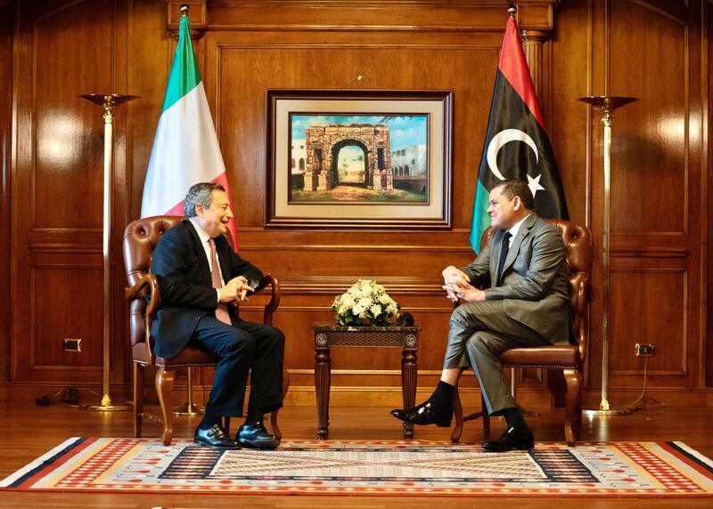 Mario Draghi in Libia