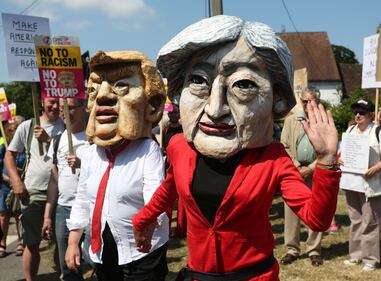 Proteste anti Trump nel Regno Unito 8