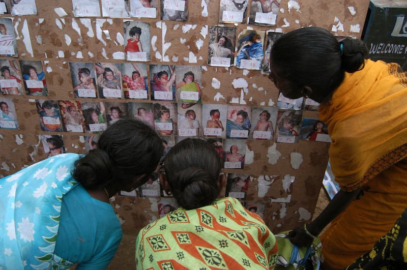 Tsunami India muro dispersi