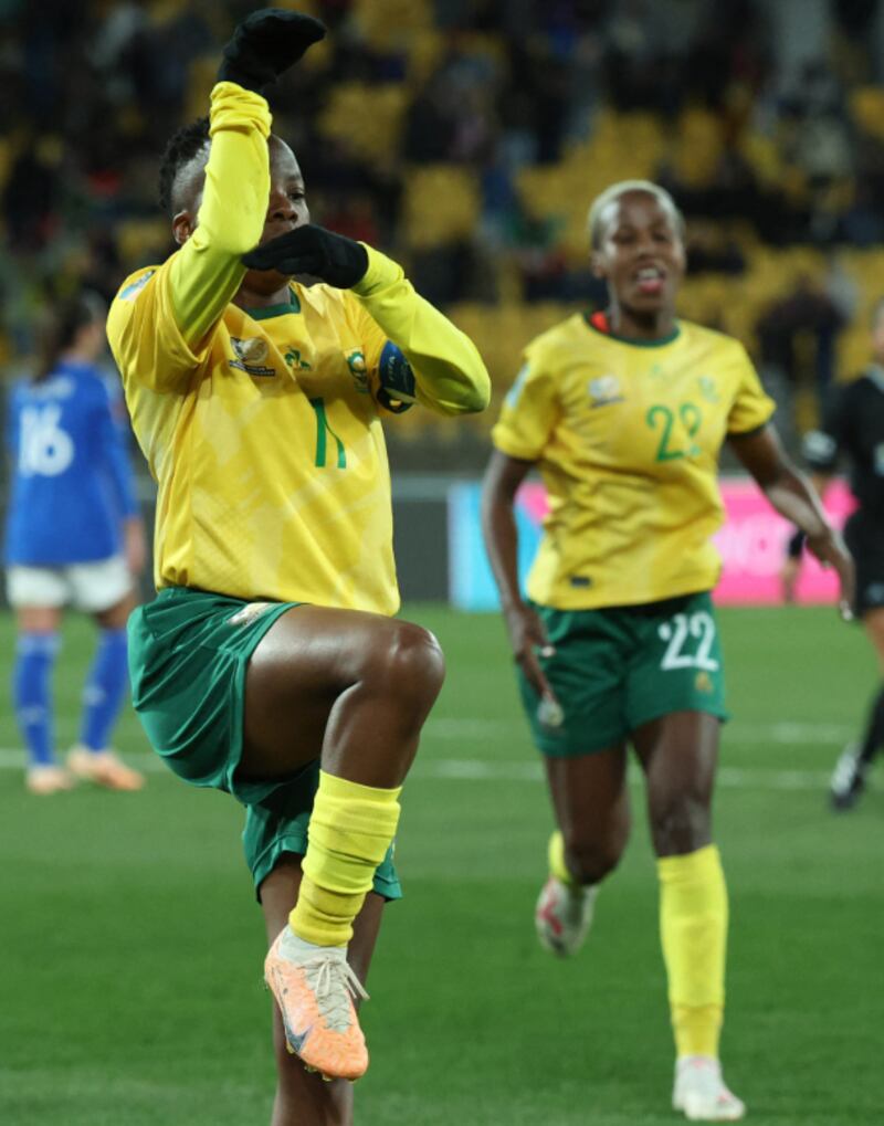 Thembi Kgatlana è l'eroina del passaggio di turno del Sudafrica (via Fifa)