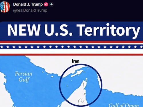 Nave colpita da un proiettile a Hormuz: ferito membro dell’equipaggio. Trump posta un’immagine dello Stretto su Truth: “Nuovo territorio Usa”