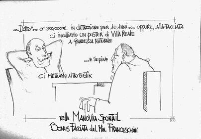 La vignetta del giorno: manovra e bonus facciata 1